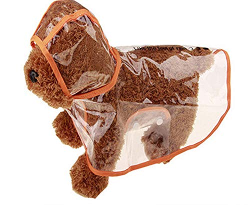 Imperméable transparent pour petit chien jaune taille L - 2