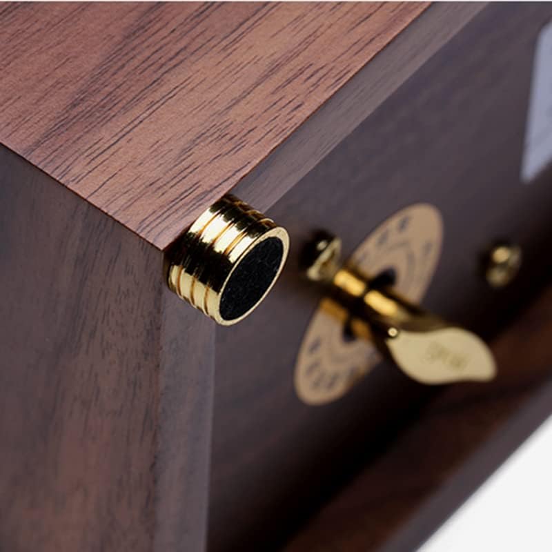 SOFTALK Wood Music Box RHYMES High-end Collectible Musical Boxs Gifts for Christmas,Birthday Valentine's Day (30 Note Single Layer Music Box, Tune ; Remember when)