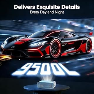 【Projector Screen Included】 TMY Real 1080P Projector with WiFi and Bluetooth, 4K Supported, 300ANSI, Portable Mini Projector Compatible with TV Stick Smartphone/HDMI/USB, Indoor & Outdoor use