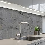 💎 DESIGN EFFET VERRE: Des couleurs éclatantes grâce à une impression de haute qualité, associées à des motifs exclusifs, donnent à cette crédence adhésive un effet verre élégant et luxueux. Un véritable atout déco pour votre intérieur.