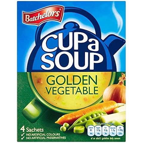 Batchelors Cup a Soup Golden Vegetable (4 per Pack - 82g) - Pack of 2 Cover