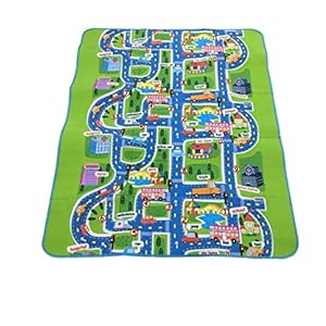 Alasum Stad Draagbare Rechthoekig Voor Vloerkleed Kruipende Vloertapijt Gymmatten Spelen Baby Peuters Kinderdeken Zuigelingen Ontwerp