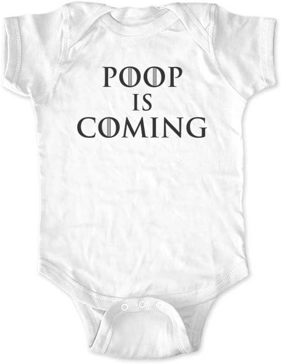 Poop is Coming - design2 - Cute Funny got Parody Baby Bodysuit