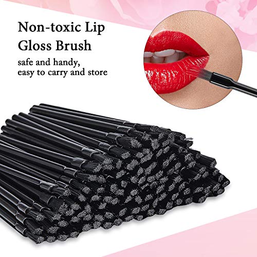 150 Pieces Disposable Lip Gloss Brushes Lipstick Wands Flat Brush Multi-Functional Makeup Brush Applicator Tool For Makeup Cosmetic #TOP2