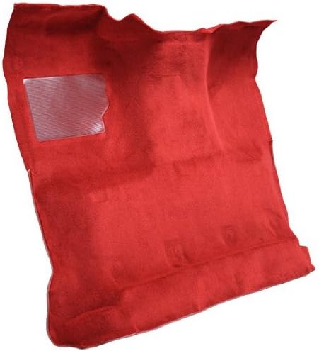 ACC Automotive Carpet Compatible with 1980 to 1986 Ford Standard Cab Pickup Truck, 2 WD Automatic (8293-Bright Red Plush Cut Pile)