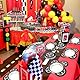 100 Stück Reifen-Servietten – Rennwagen-Party-Dekorationen, Rad-Papierservietten für Rennwagen-Geburtstagsparty