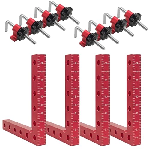 Wood clamps,90 Degree Right Angle,corner clamps for woodworking,4 Pack 5.5