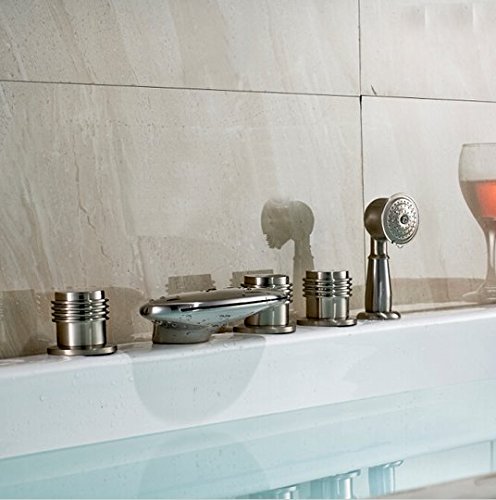 Robinet mitigeur baignoire cascade avec éclairage LED intelligent