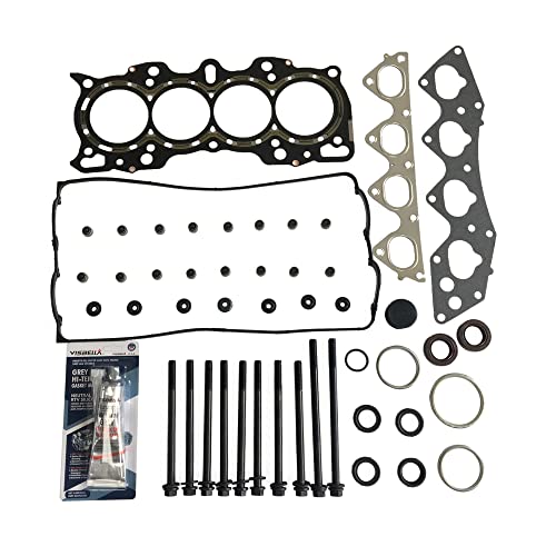 Image of Partsflow Head Gasket Set w /Head Bolts For HONDA CR-V 2.0L 1972CC DOHC L4, (16 VALVE), ENG. CODE inchB20B4 inch 1997-98 For HONDA CR-V 2.0L 1972CC DOHC L4, (16 VALVE), ENG. CODE inchB20Z2 inch 1999-01 OE#HS4030