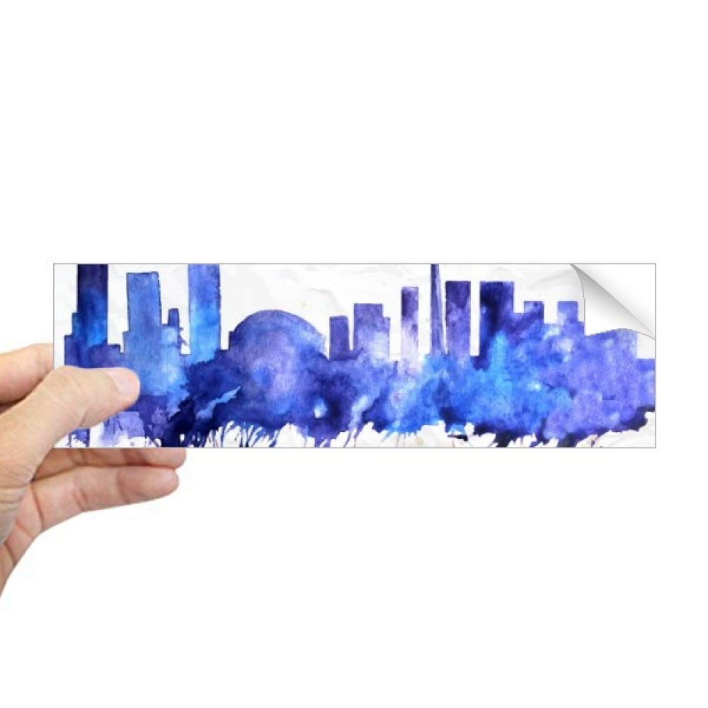 Canada Landmark City aquarelle sticker durable anti-UV pour pare-chocs et vitre auto