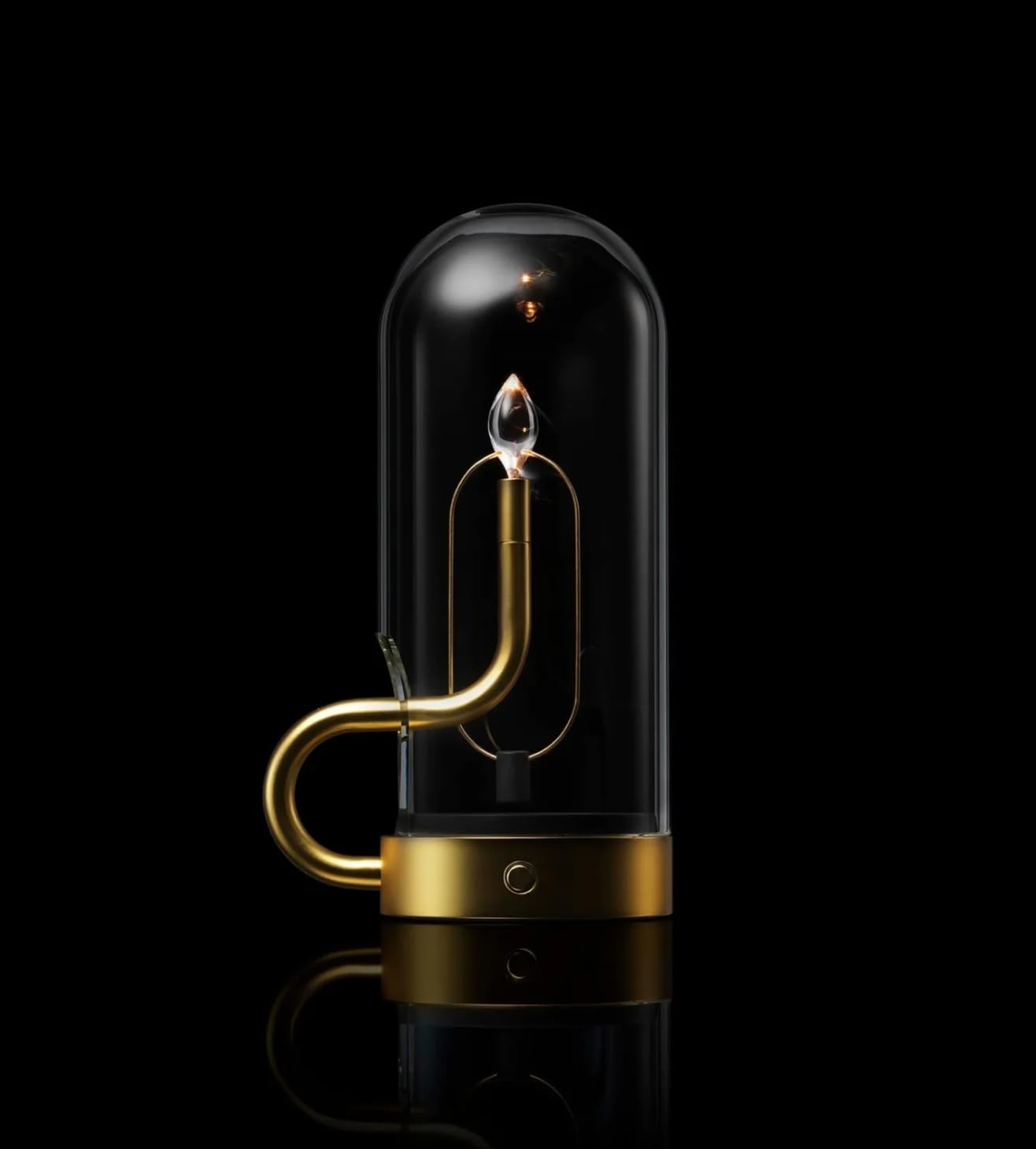 NYRWANA Table Lamp | 5200mAh Battery | Home Decor, Lamp, Lamps for Bedroom and Living Room, Stepless Dimming, 3 Colour Touch Control, USB-C Charging, Rakhi Gift for Brother & Sister (Metal - Gold)