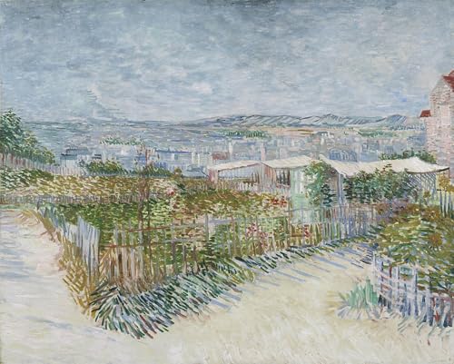 Montmartre Vincent Van Gogh art mural 60x90cm pour habiller facilement un grand mur vide