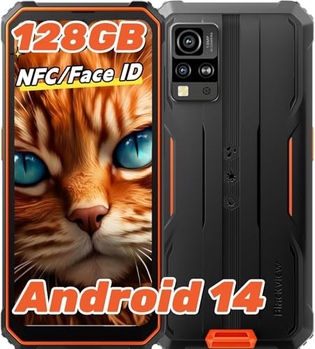 Blackview BV4800Pro ^tlXX}z Android14 SIMt[ AEghA X}z 12GB RAM 128GB ROM 2TBg\ 5180mAh obe[ 6.56C`HD+ 16MP+8MP hhoϏՌ MIL-