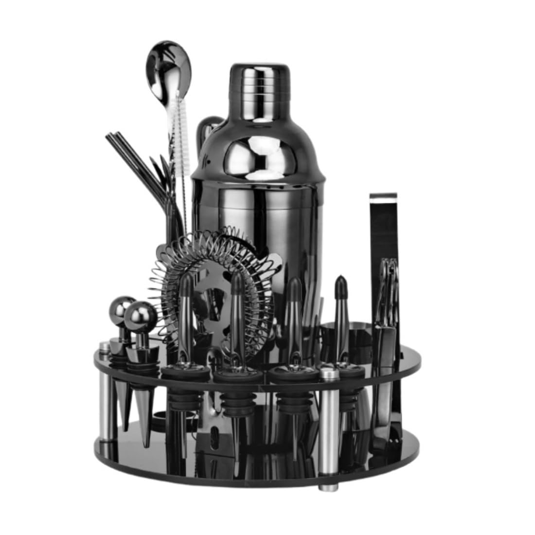 Cocktail Shaker Set Shaker per Cocktail Set Di Shaker Per Cocktail Da 20 Pezzi Kit Da Barista Con Ricetta Per Bevande Shaker Per Bevande Professionale In Acciaio Inossidabile Shaker Cocktail Set Cockt