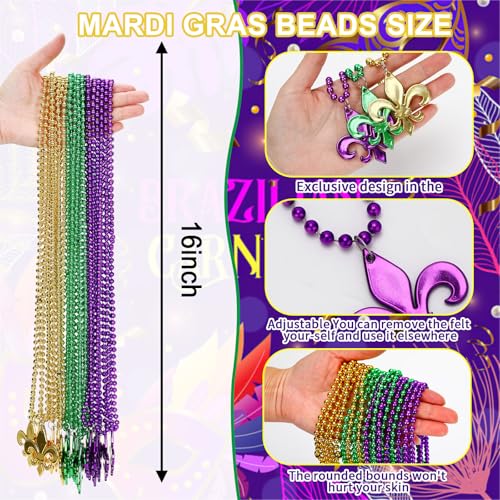 Colliers Mardi Gras NOVWANG accessoires carnaval pour décorations fête