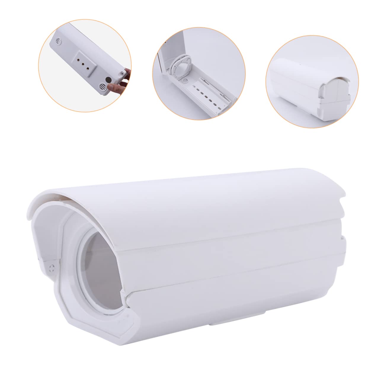 Tofficu 2 Pièces Housse de Protection Plastique pour Caméra Extérieure Protection Buée avec Lentille à Haute Transmittance Résistante Aux Intempéries et Extérieurs
