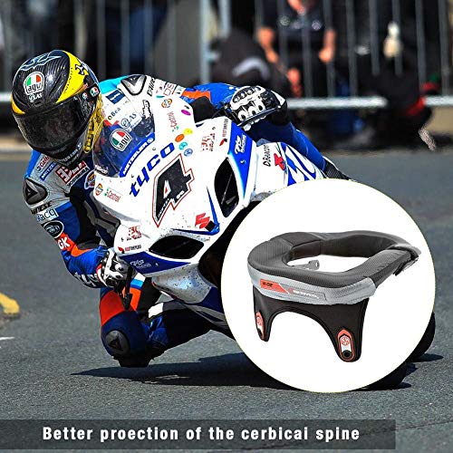 HEYJUDY Motorcycle Riding Neck Protector Motocross Neck Brace for Adult Motorcycle Cycling Anti-Fatigue Protector Off-Road Riding Body Protection Gears