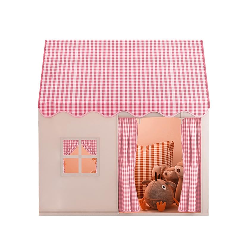 Tente de Jeux Enfant, Cabane Enfant Interieure, Maison de Tente de Jeu,Style Princesse pour 3 Enfants de 3-14 Ans, Pliable, Espace Douillet (120 x 105 x 128 cm...