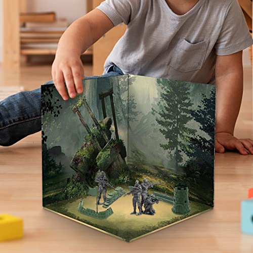 Panel de Fondo Bosque 1:12 para Figuras y Autos miniatura 2