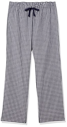 Amazon Essentials Women's Poplin Sleep Pant, Blue, Gingham, Large #TOP6