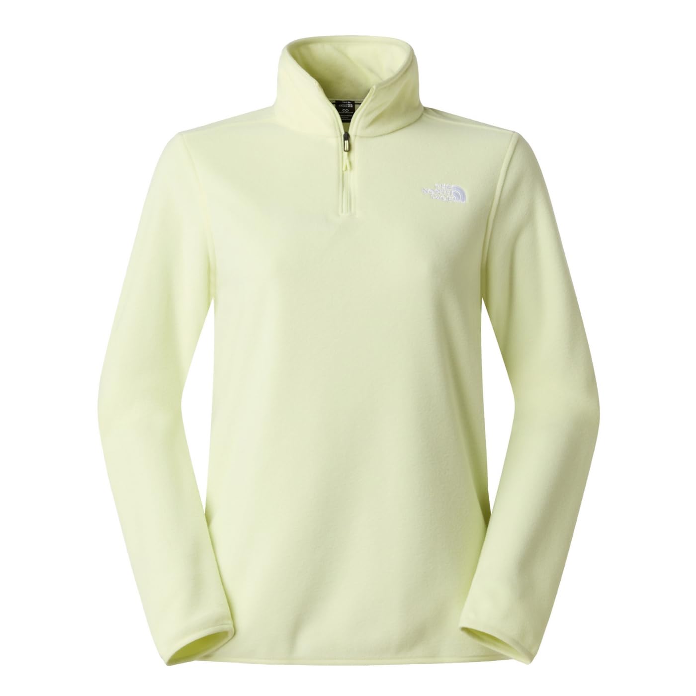 The North Face Women's Glacier Fleece 1/4 Zip Sweatshirt, Lemon Mist, L