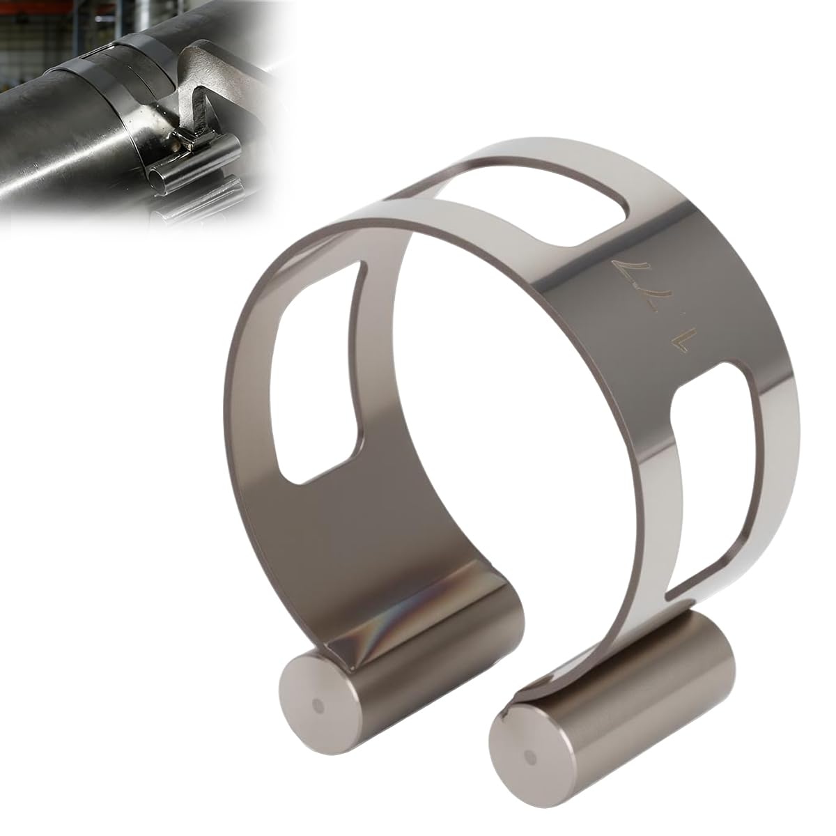 1.77" Stainless Exhaust Tacking Band Clamp-On For Welding Fabrication