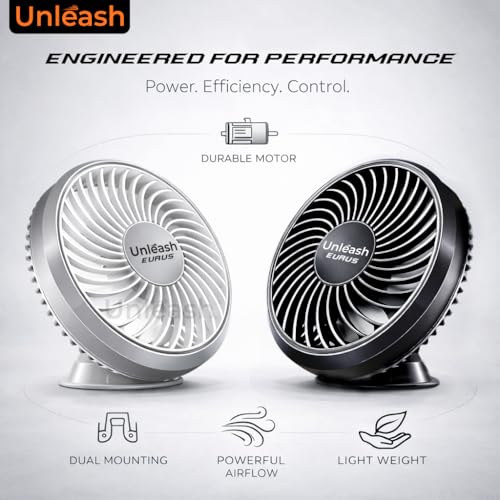 Image of Unleash Eurus 300 mm Wall Fan High Speed Heavy Duty | 12 Inch Wall Mounted Cabin Fan for Home, Kitchen & Living Room | Powerful Motor, Strong Airflow, Low Noise Wall Mount Fan (BLACK)