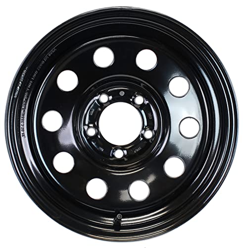 Image of eCustomrim 2-Pack Trailer Wheel 15X5 15 Inch 5 Lug On 4.5 Black Modular Rim