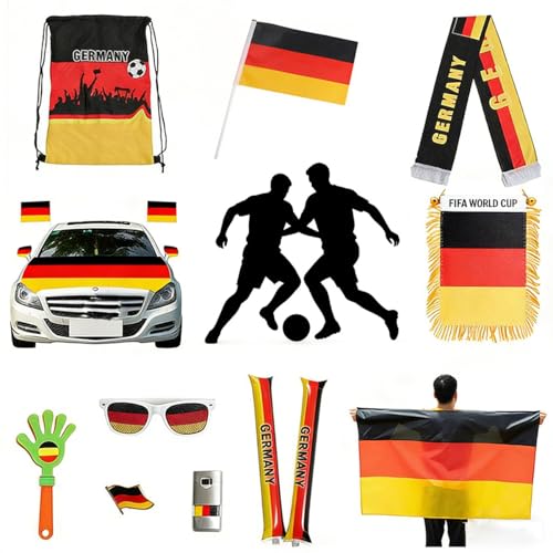 Set de banderas de Alemania y cubierta de coche para no perderte ningún detalle del partido 2