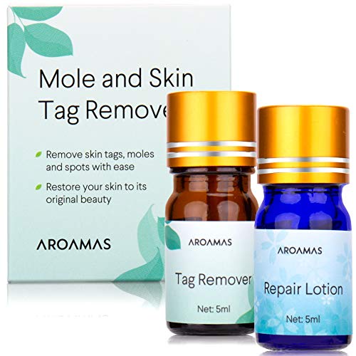 Aroamas Advanced Mole and Skin Tag Remover and Repair Lotion Set, for Professional