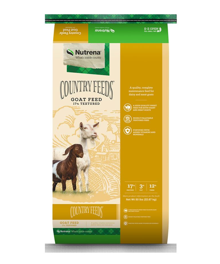 Nutrena Country Feeds 17% Textured Goat Feed 50 Pounds