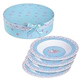 Das Suppenteller im Geschenkset kommt mit 4 gleichen Designs in einer Geschenkbox.