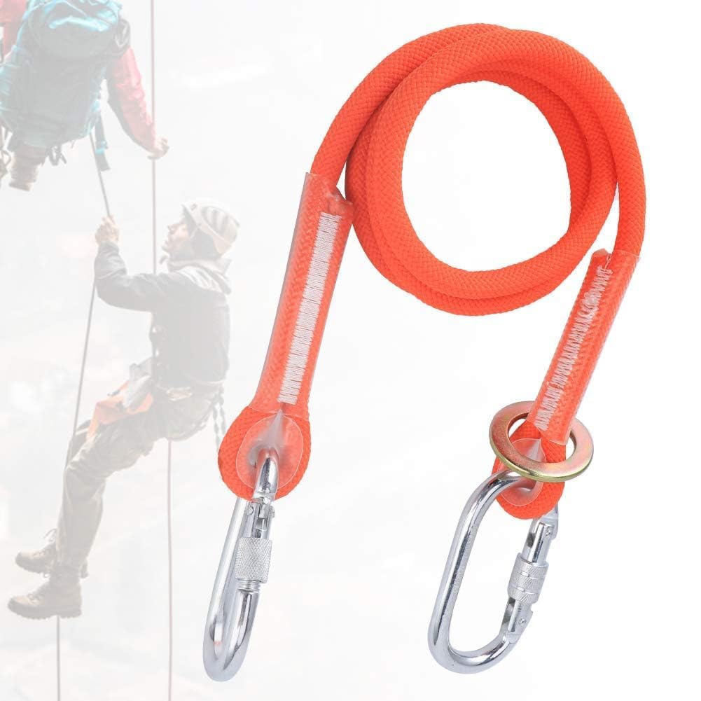 HERCHR Cordón De Protección contra Caídas, Cordón De Seguridad para Construcción Al Aire Libre Hebilla Pequeña De 1,6 M Cuerda De Cinturón De Seguridad para Trabajo Aéreo para Construcción Eléctrica