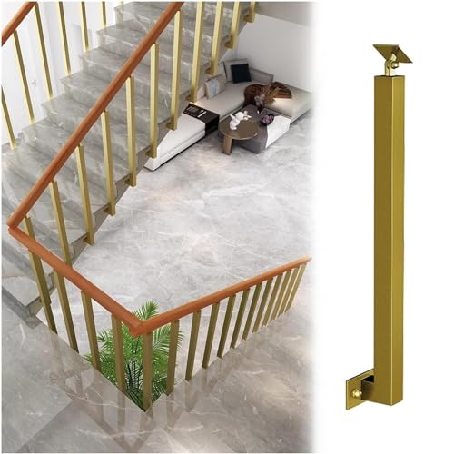 Kit de tiges de rampe en métal doré pour escalier et terrasse de jardin