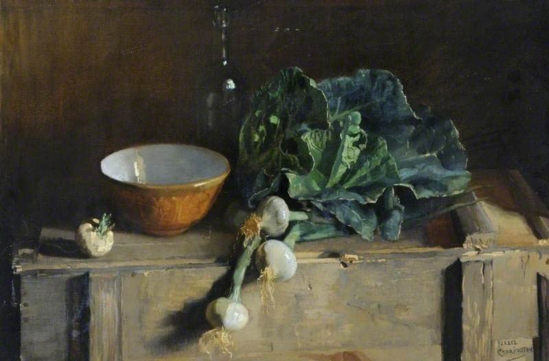 Lienzo de bodegón de verduras abstracto, cuadro decorativo de 60x90cm para hogar