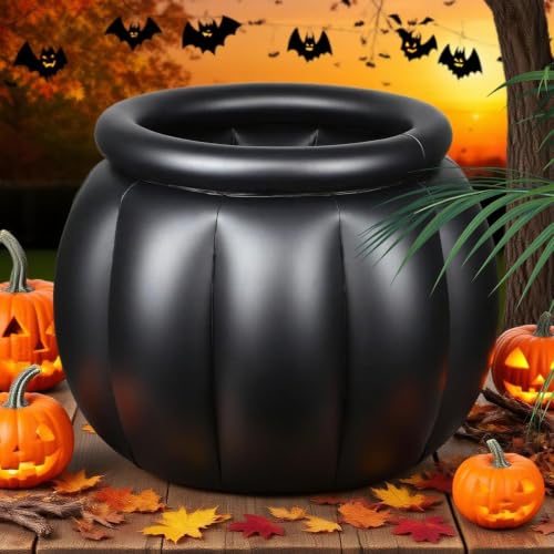 Caldera inflable de Halloween con contenedor de bebidas reutilizable en PVC 4