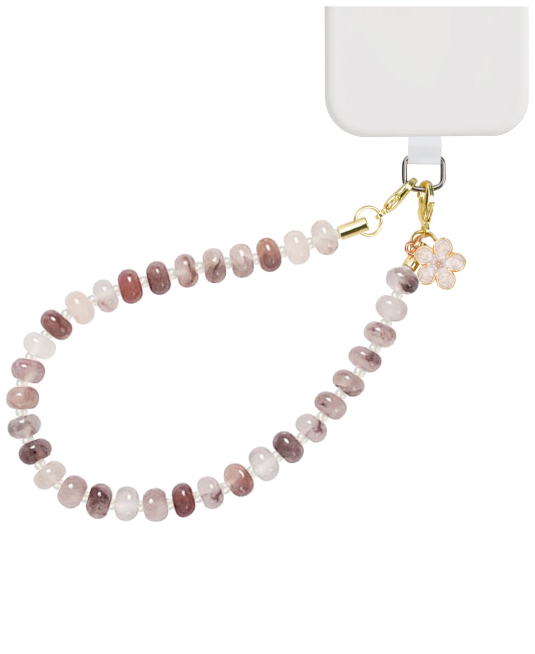 VICHUNHO Beaded Phone Wrist Strap, Cellphone Lanyard with Tether Tab, Cute Cell Phone Wristlet Bracelet for Women Girls — view 10