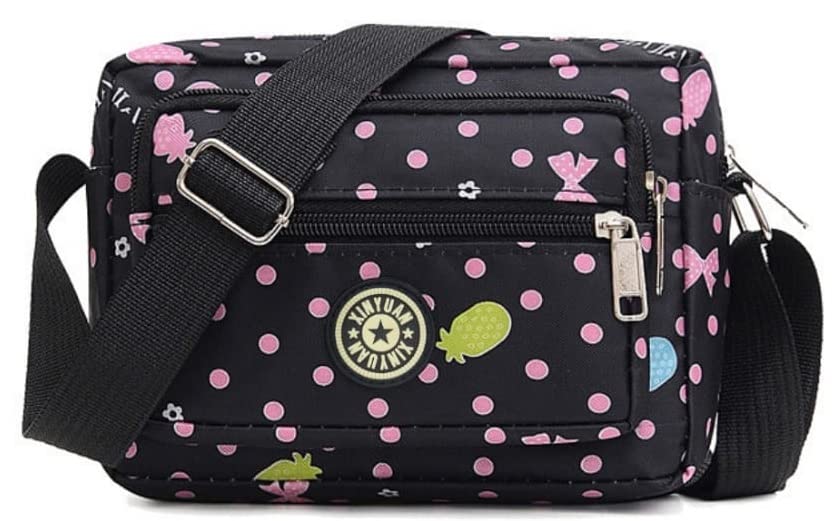 Image of MOMISY Women Mobile Messenger cellphone Bag Ladies Nylon Shoulder Cross Body Long Strap for College, Outing, Travelling, Work
