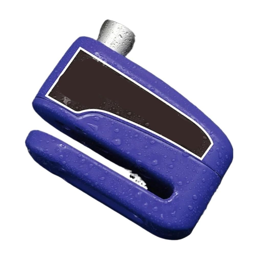 Motorcycle Handlebar Lock Aluminium Alloy Motorcycle Bicycle Scooter Waterproof Wheel Padlock Anti-Theft Brakelock Motorbike Lock Security(Blue)