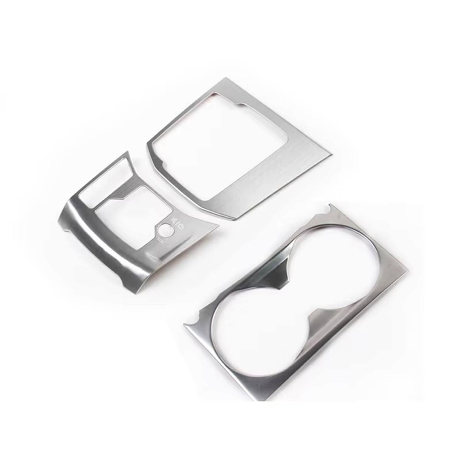 Centre Console Trim for Mazda for CX-5 for CX5 for KF 2017-2024 Car Center Control Gear Shift Panel Cover Water Cup Frame Center Console Control Panel Trim(Silver)