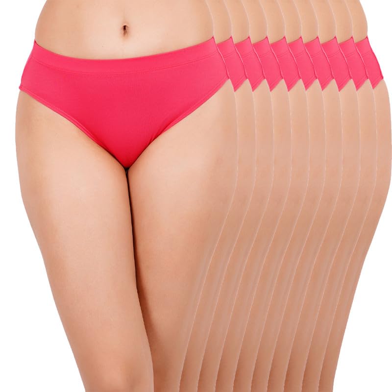 saey 7! sæy 7! - Premium Micro Bamboo Innerwear | Ultra Soft Women's Bikini - Naturally Anti-Bacterial - No Marks Waist Band saey7 | Pack of 10 Assorted-picture-14