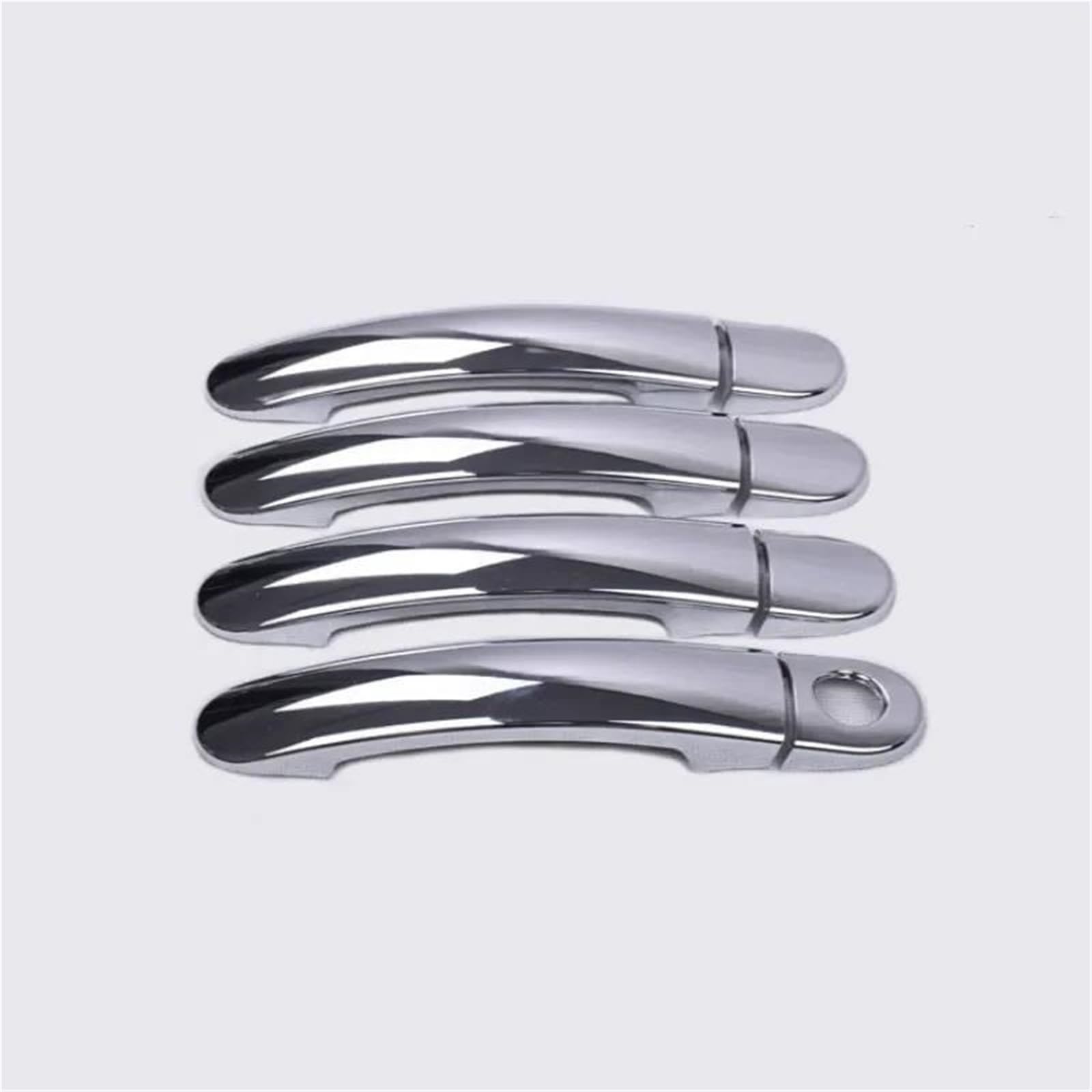 YOUZKA Handle Protective Chrome Carbon Fiber Car Door Handle Covers Accessories Styling Stickers for VW for Jetta 2012-2016(Silver 0 Keyhole)