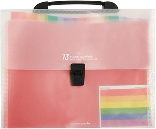 Miniatura 11 de NUOBESTY Carpeta de archivo expandible, 2 unidades, 13 carpetas de archivos, organizador de cupones expandibles, carpetas de acordeón, soporte