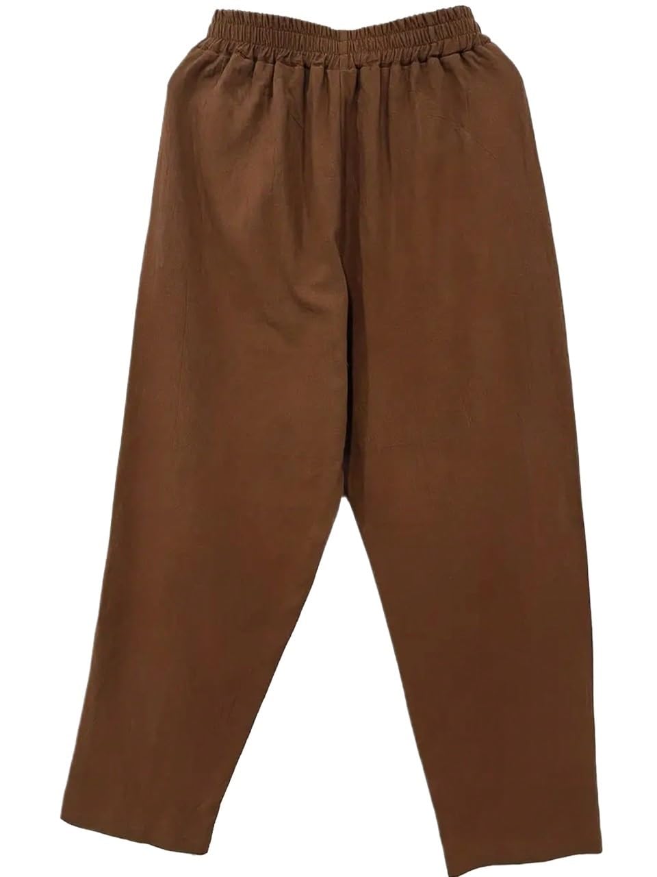RAISER Womens Business Work Casual Pants Womens Solid Color Elastic Waist Pocketed Casual Pants