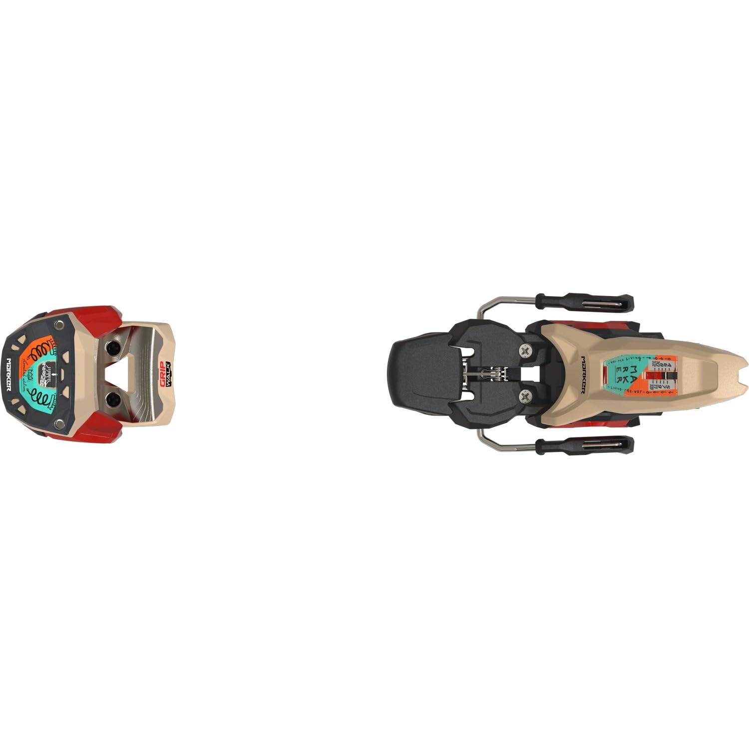 Marker - Fixations De Ski Griffon X 13 Mwerks 105mm Beige Red - Homme - Taille Taille Unique - Beige