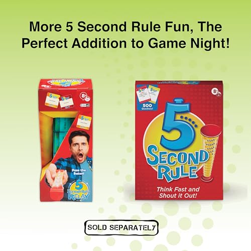 Image of 5 Second Rule Uncensored Card Games for Adults - Adult Card Games for Game Night, Travel, Funny Adult Card Game & Icebreaker, Game Nights, Think Fast and Shout Out Answers, Ages 17+