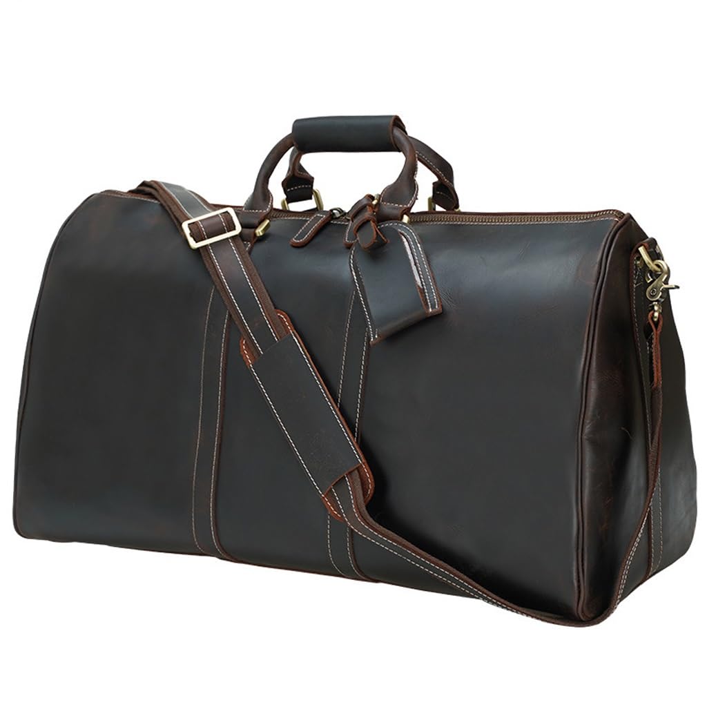 THJKUPO Leather Slim Briefcase for Crossbody Messenger Bag Business Work Attache