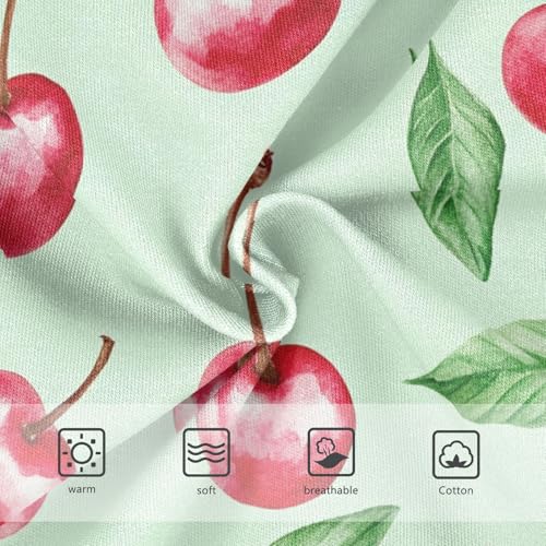 Wusikd Watercolor Cherries Girls' Underwear Cotton Girls Briefs Soft Toddler Underwear 2T3