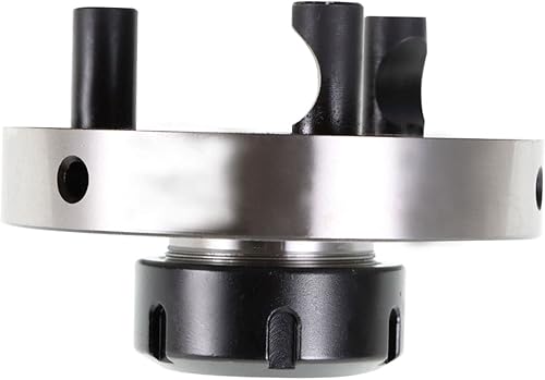 Miniatura 3 de Portabrocas ER40, accesorio de pinza con parte trasera lisa de 4.921 in de diámetro, para herramienta de torno de fresado CNC