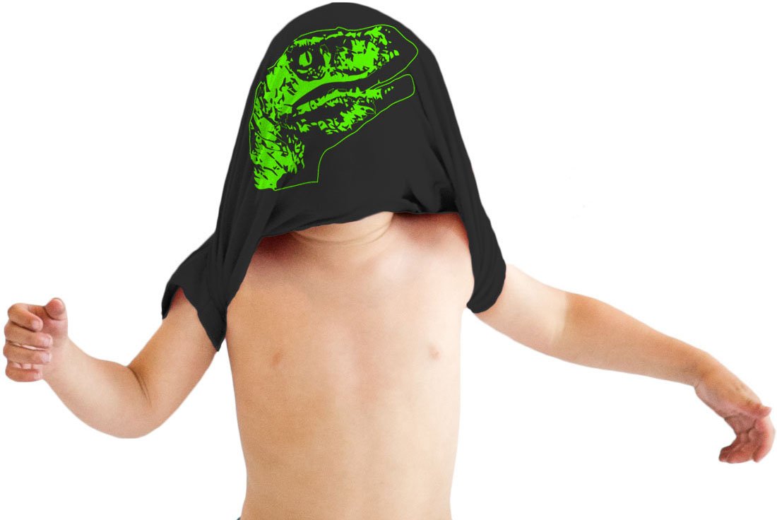 Crazy Dog T-Shirts Toddler Ask Me About My Raptor Cool Dinosaur Flip T Shirt for Kids